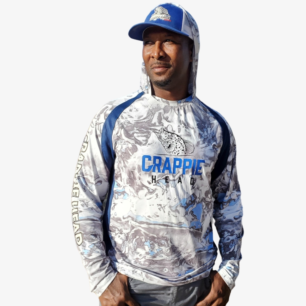 Long Sleeve- Hooded Shirts – Crappie Head