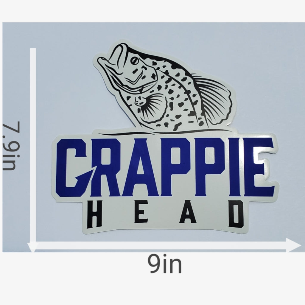 Crappie Head Fishing Sticker