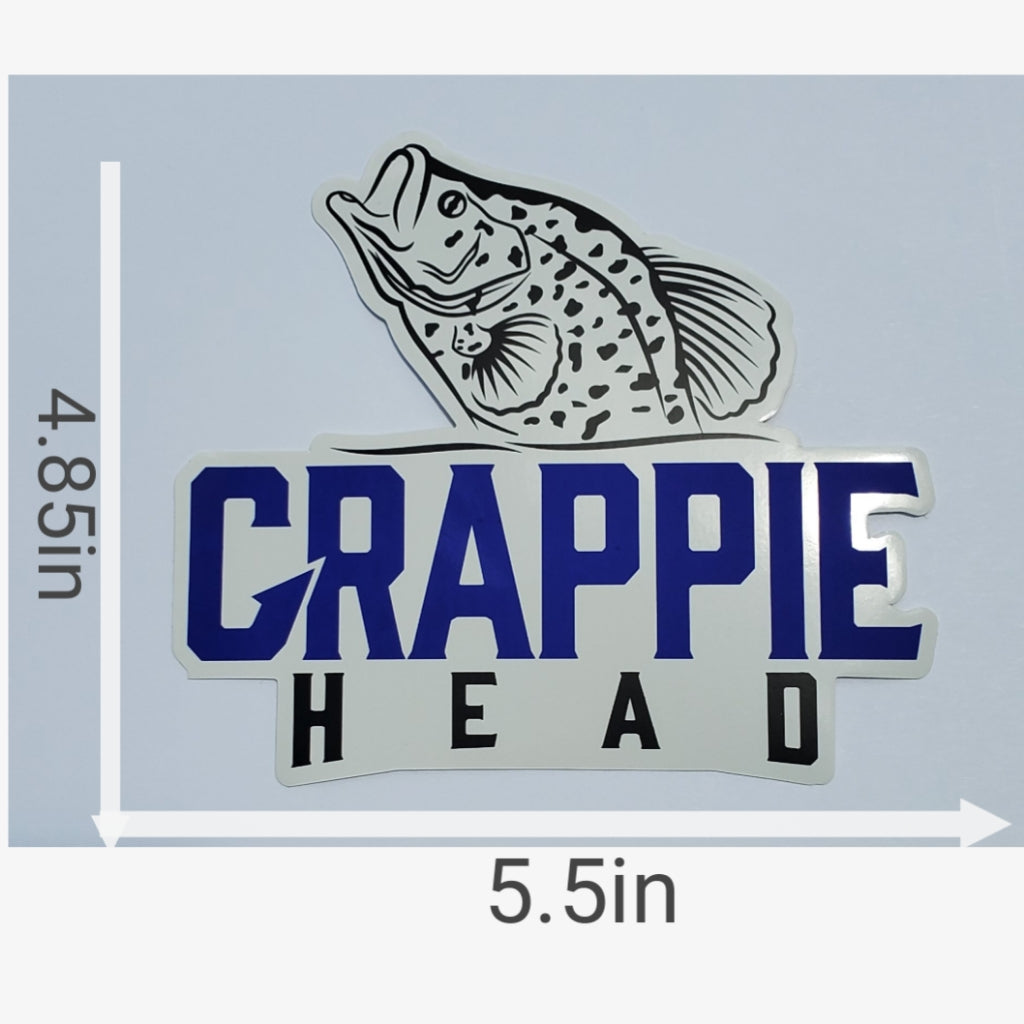 Crappie Head Fishing Sticker