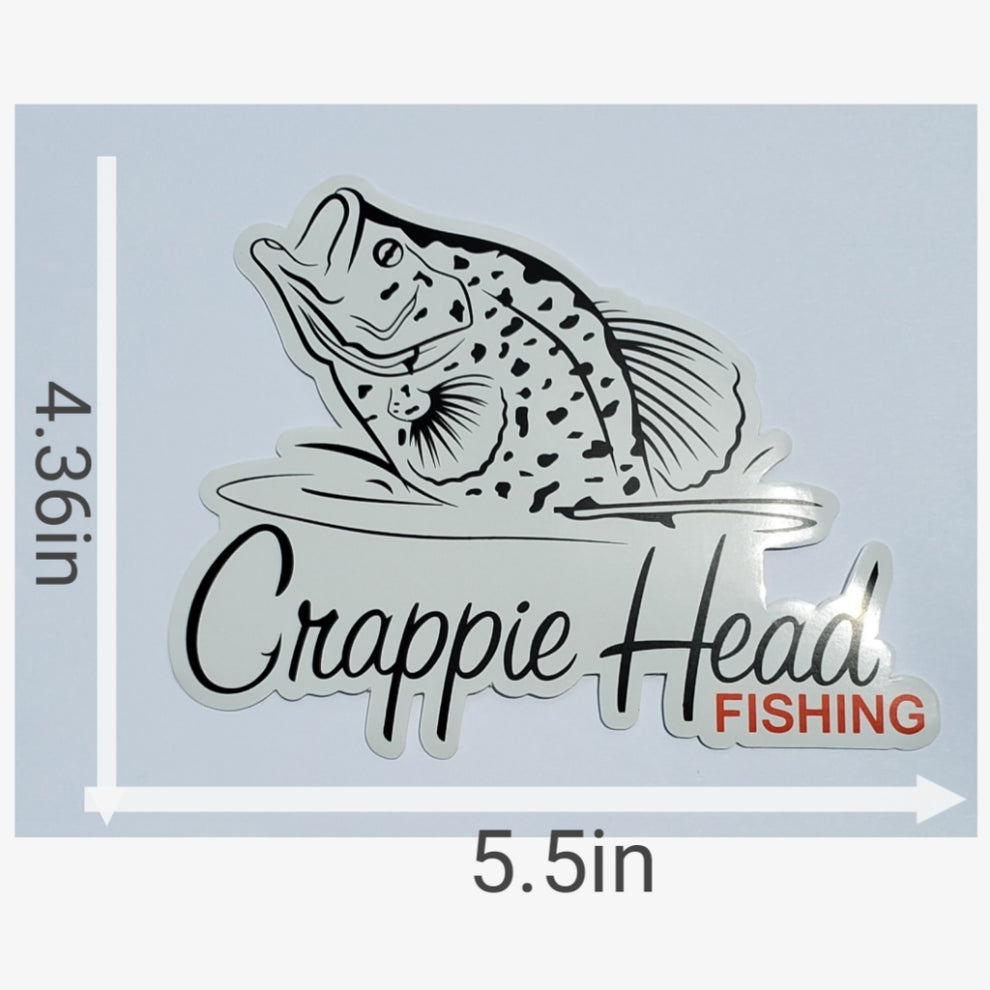 Crappie Head Fishing Sticker Crappie Head Sticker Crappie Head