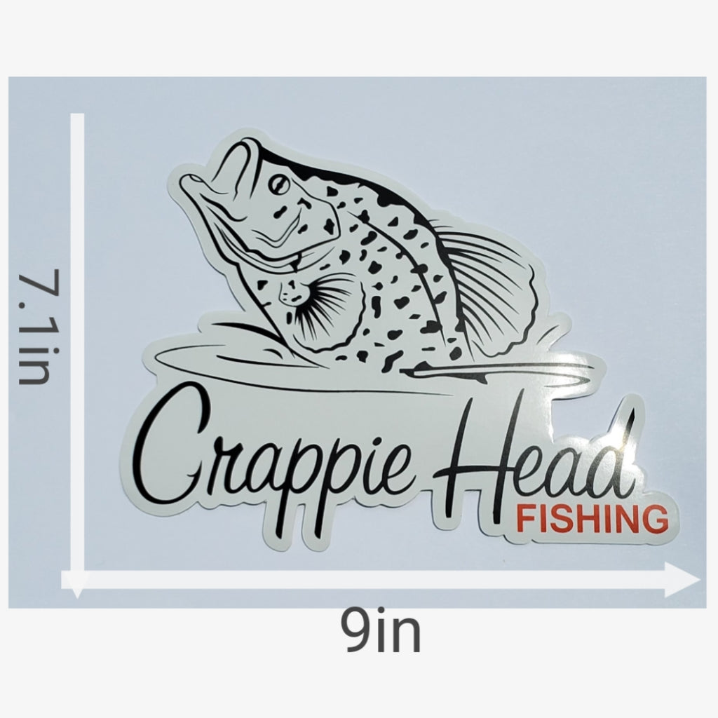 Crappie Head Fishing Sticker